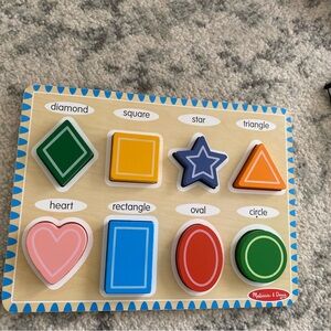 Melissa & Doug Wooden Puzzles. Set of 3.